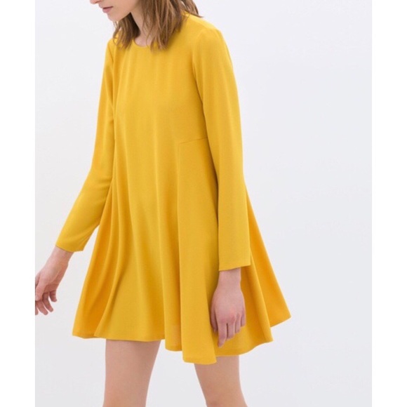 Zara Dresses & Skirts - Zara Long Sleeve Swing Dress